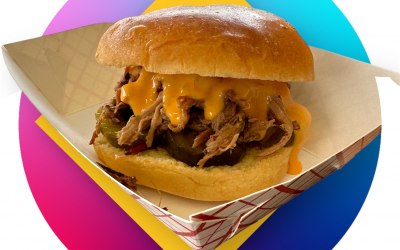 BBQ smoked pulled pork with nacho cheese 