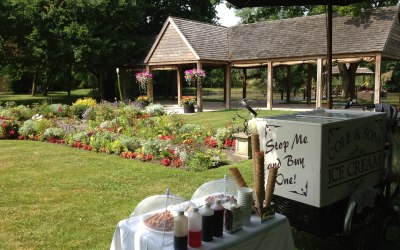 Ice cream tricycle at Mangapp Manor, Burnham