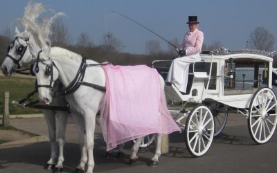 Funeral hearse decorated to customers request