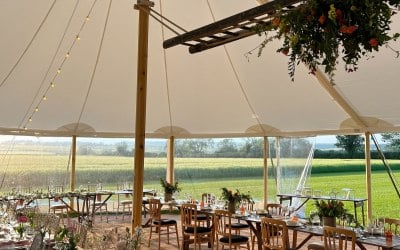 Pole tent weddings