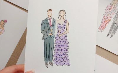 Event couple illustration 