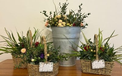 Beautiful spring basket workshop Orchard Theatre