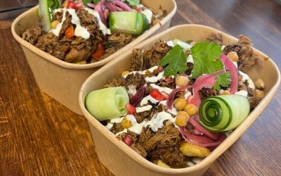 Harissa Pulled Lamb Shoulder