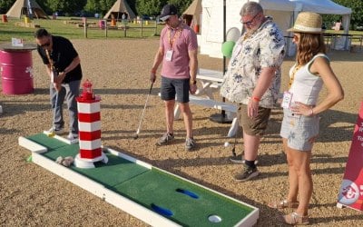 Corporate day at Knebworth House (Puttputtgolf)