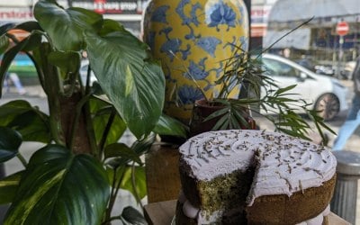 Matcha Lavander cake