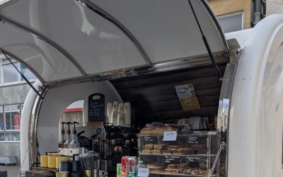 All set up for a busy festival