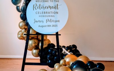 Retirement Balloon Easel 