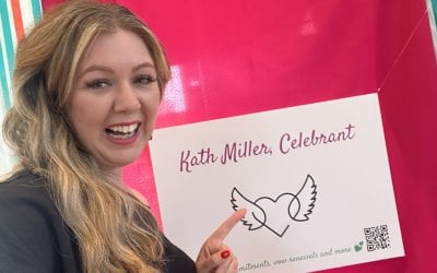 That's me! Kath Miller, Celebrant. At your service.