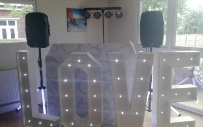 White wedding setup 