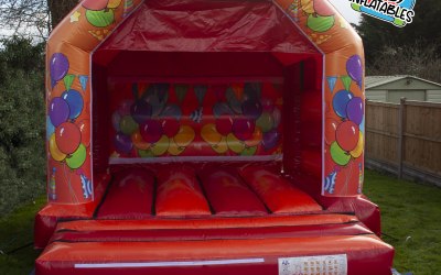 Red/ Orange - Party Theme - Bouncy Castle - 12ft x 12ft