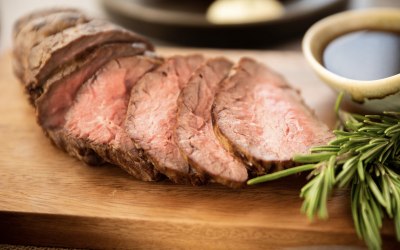 Carved Scotch beef fillet