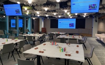 Meeting Room set up at Corporate event at Visa