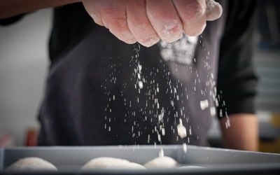 We make our own dough.