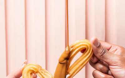 Cinnamon-sugar coated churros