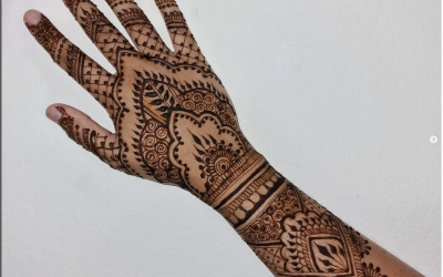 Detailed henna work by me