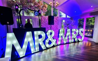 Wedding DJ & Light Up Letters