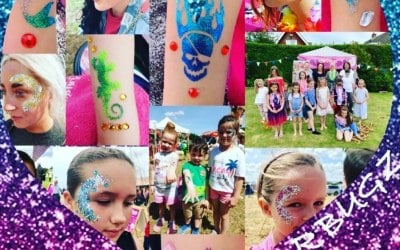 We offer a large and varied range of Glitterbugz glitter tattoos ,glitterfaceart and facepaint 
