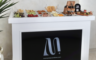 Charcuterie Cart with customisable screen