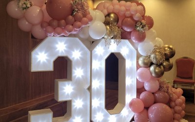 30th Birthday number backdrop