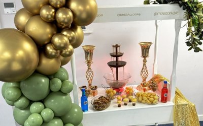 Gol gappa cart with decor 