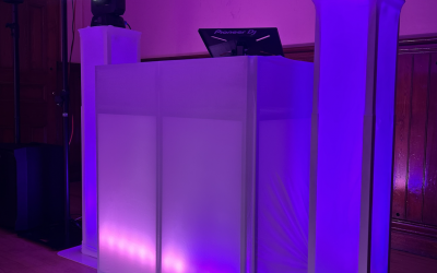Wedding white booth