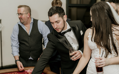 Bride and Groom competing!