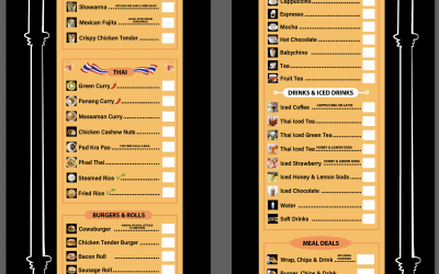 Our menu, we have a few other options we use as special's