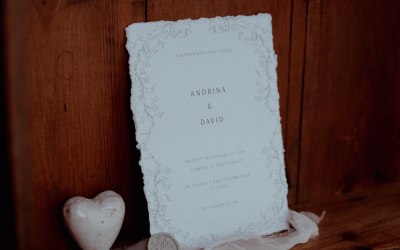 Handmade Paper Wedding Invitations