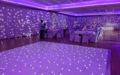 Room draping and lighting