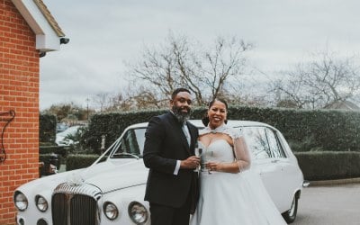 Taneka and Shaun at their reception