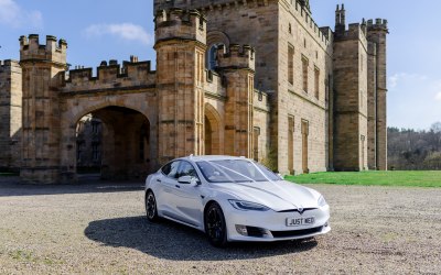 The sleek Model S