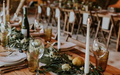 Tipi wedding reception 