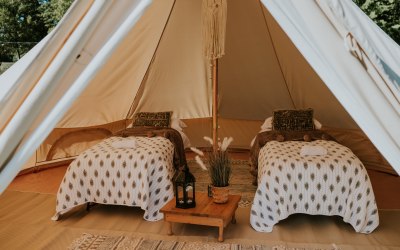 Luxury guest bell tents 
