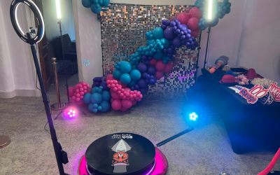 360 Photobooth setup at a charity event