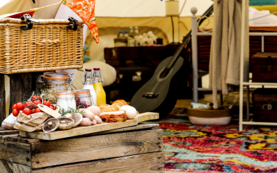 Bell tent set up 