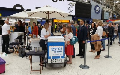 Corporate branding, Helping Network Rail whilst engineering works take place 