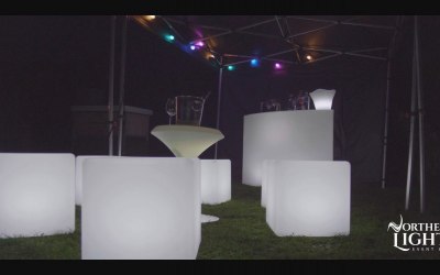 Our LED furniture is incredible. Packages include bar, seats, champagne tables and more
