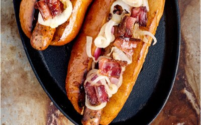 Boerewors Rolls with fried onions and tomato relish