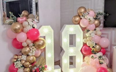 Led numbers & balloons