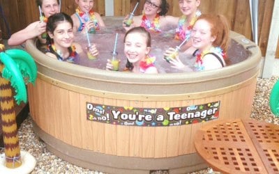 Hot Tub Hire for a garden party