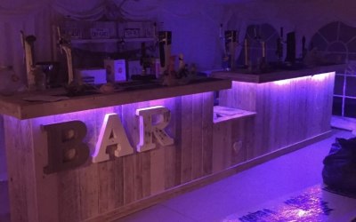 The bar in lights ! 