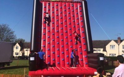 34ft Mobile Climbing Wall for hire with attendants 