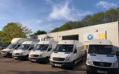 Our fleet of vans are ready to deliver the fun.
