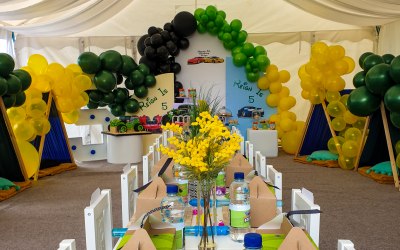 5th Birthday Party set up at Hyde Park, London
