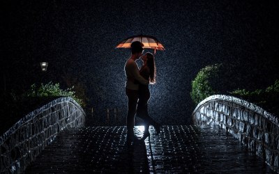 Kissing in The Rain