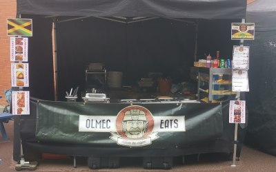 Our street food setup