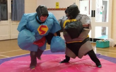 Superhero Sumo Suits