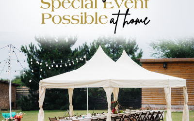 Make your special event possible at home with our marquee and furniture hire