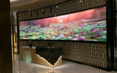 Curved LED Wall fully installed in Saudi Arabia.