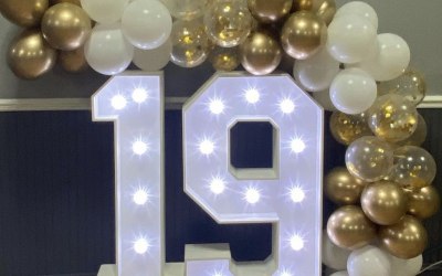 Led numbers & balloons